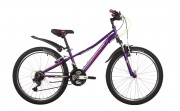 Велосипед 24' рама женская NOVATRACK VALIANT фиолетовый, 18 ск., 10' 24SH18V.VALIANT.10VL22