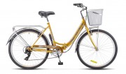 Велосипед 26' складной STELS PILOT-850 Бронзовый 2020, 6 ск., 19' + корзина Z010 LU082358