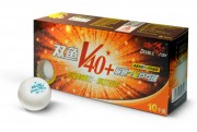 Мячи для настольного тенниса Double Fish 1*Volant 40+, 10шт., белый V 201 F